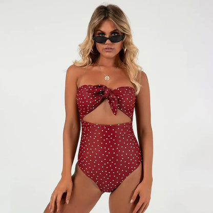 Becker's Amsterdam™ - Vlissingen High Waist Knot Stroppeløs Sexy Badedrakt Bikini