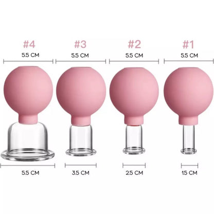 Set di coppettazione facciale radiante luminosa - Mini ventose per il viso e Nek | Becker's Amsterdam ™