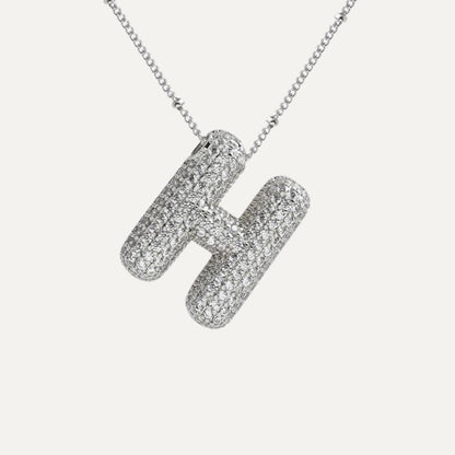 Stella Initial Spark Necklace - Letter hanger with sparkling stones | Becker’s Amsterdam