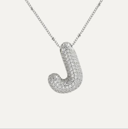Stella Initial Spark Necklace - Letter hanger with sparkling stones | Becker’s Amsterdam