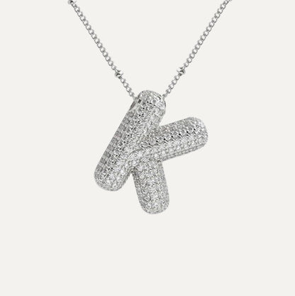 Stella Initial Spark Necklace - Letter hanger with sparkling stones | Becker’s Amsterdam