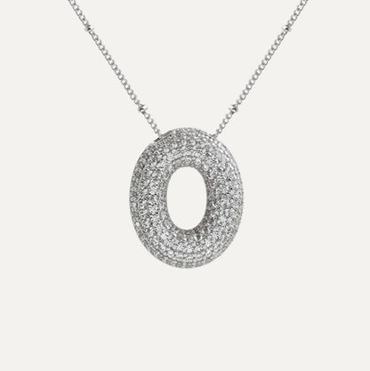 Stella Initial Spark Necklace - Letter hanger with sparkling stones | Becker’s Amsterdam