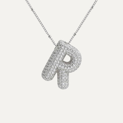 Stella Initial Spark Necklace - Letter hanger with sparkling stones | Becker’s Amsterdam