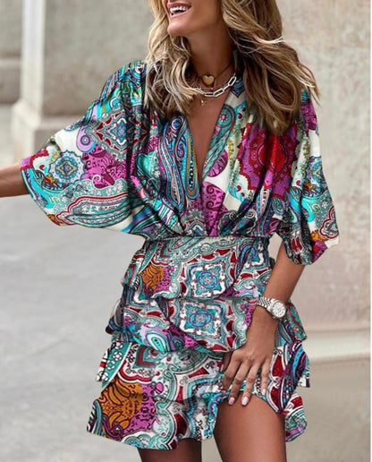 Yara Rainbow Dream Dress™ – Trendy Multicolor Summer Dress | Becker's Amsterdam