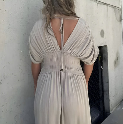 Luna Slit Maxi™ – V-Neck Maxi Dress with Side Slit | Becker's Amsterdam