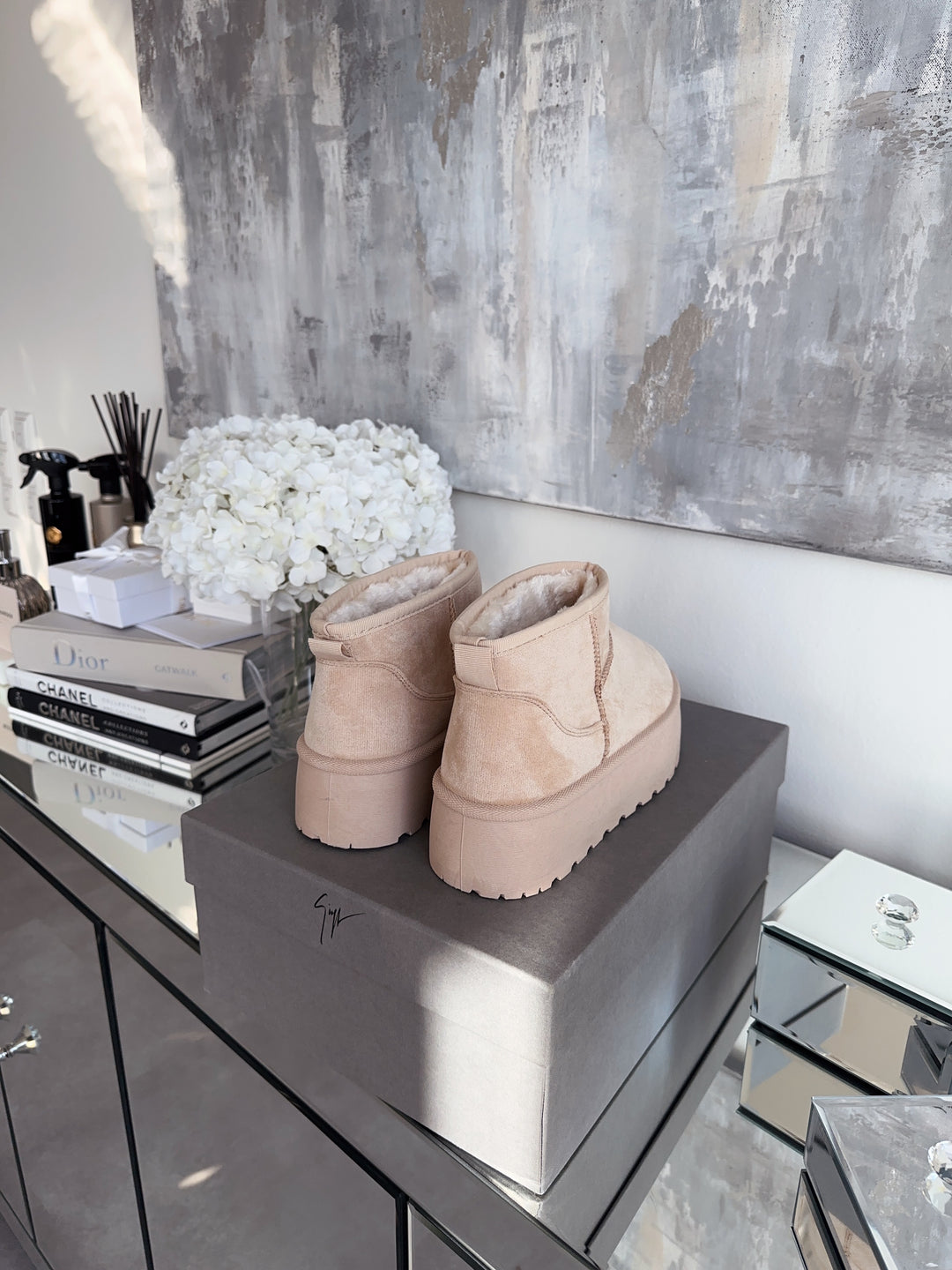 Sandrine Suede Boots™ – Beige Suede-Look Ankle Boots for Women | Becker's Amsterdam