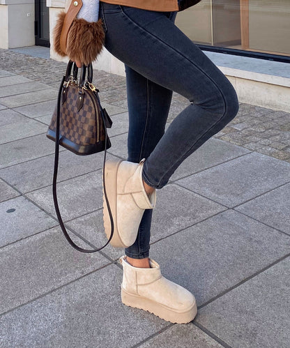 Sandrine Suede Boots™ – Beige Suede-Look Ankle Boots for Women | Becker's Amsterdam