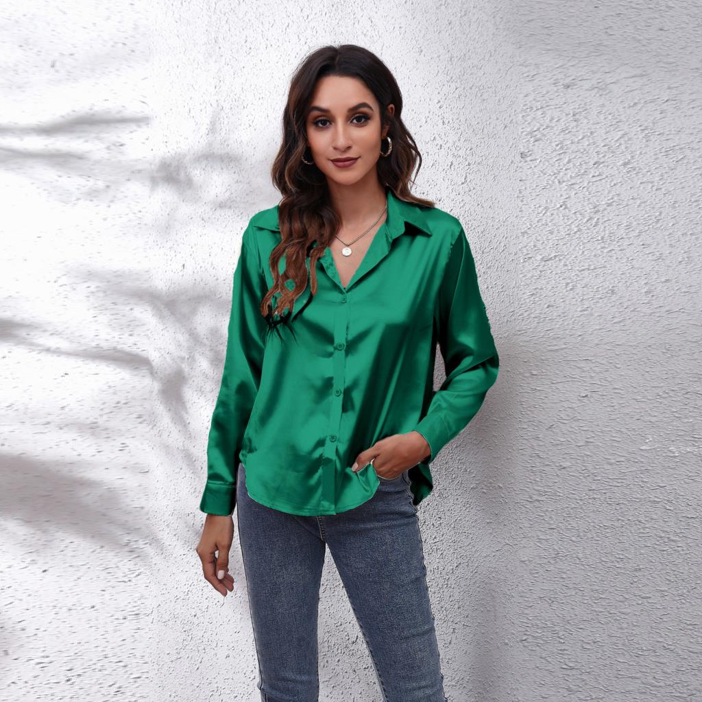 Selin sateng bluse | Damebluse – sateng, elegant og tidløs