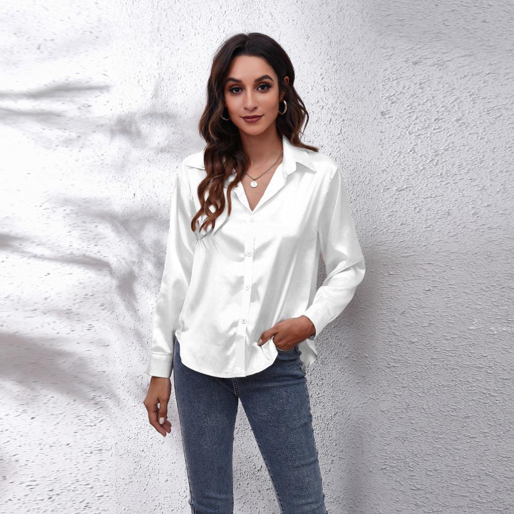 Selin sateng bluse | Damebluse – sateng, elegant og tidløs