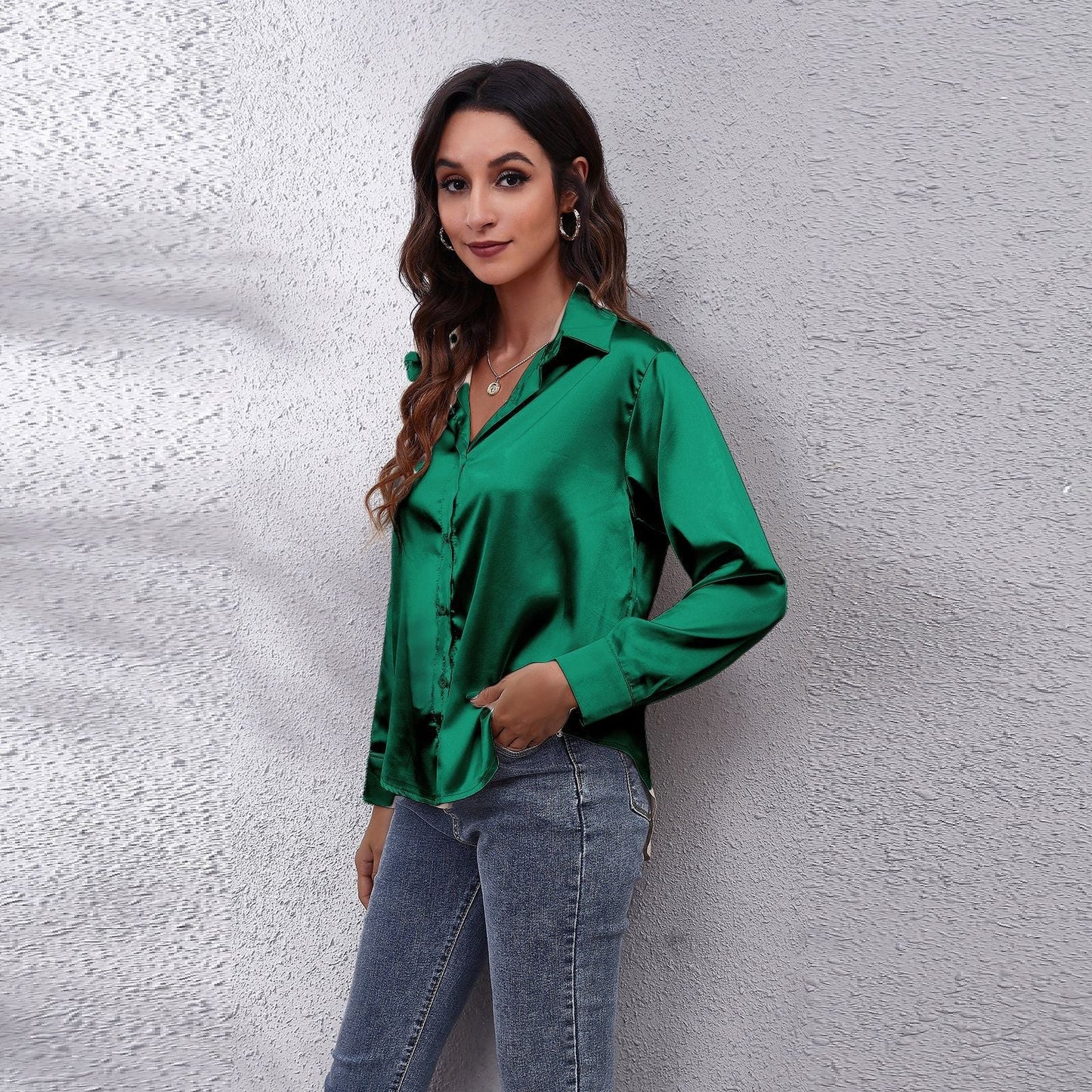 Selin sateng bluse | Damebluse – sateng, elegant og tidløs