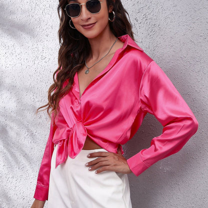 Selin sateng bluse | Damebluse – sateng, elegant og tidløs