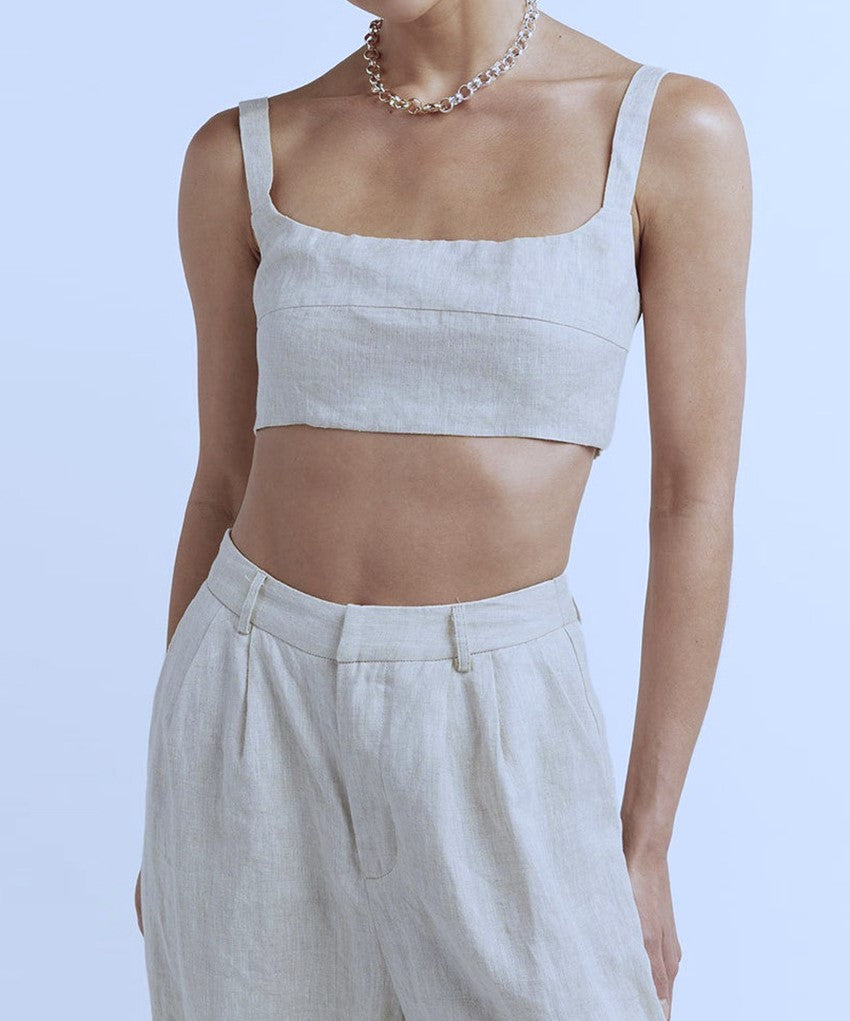 Maris™ Summer Set – Cotton-Linen Crop Top &amp; Palazzo Pants | Becker's Amsterdam™