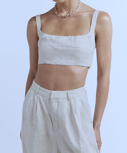 Maris™ Summer Set – Cotton-Linen Crop Top &amp; Palazzo Pants | Becker's Amsterdam™