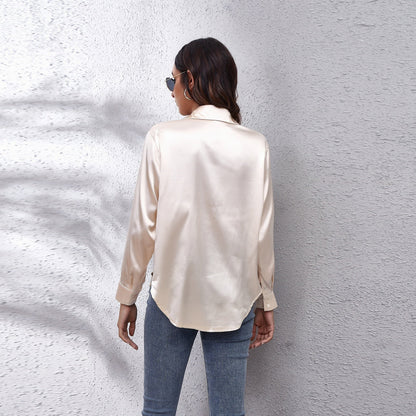 Selin sateng bluse | Damebluse – sateng, elegant og tidløs