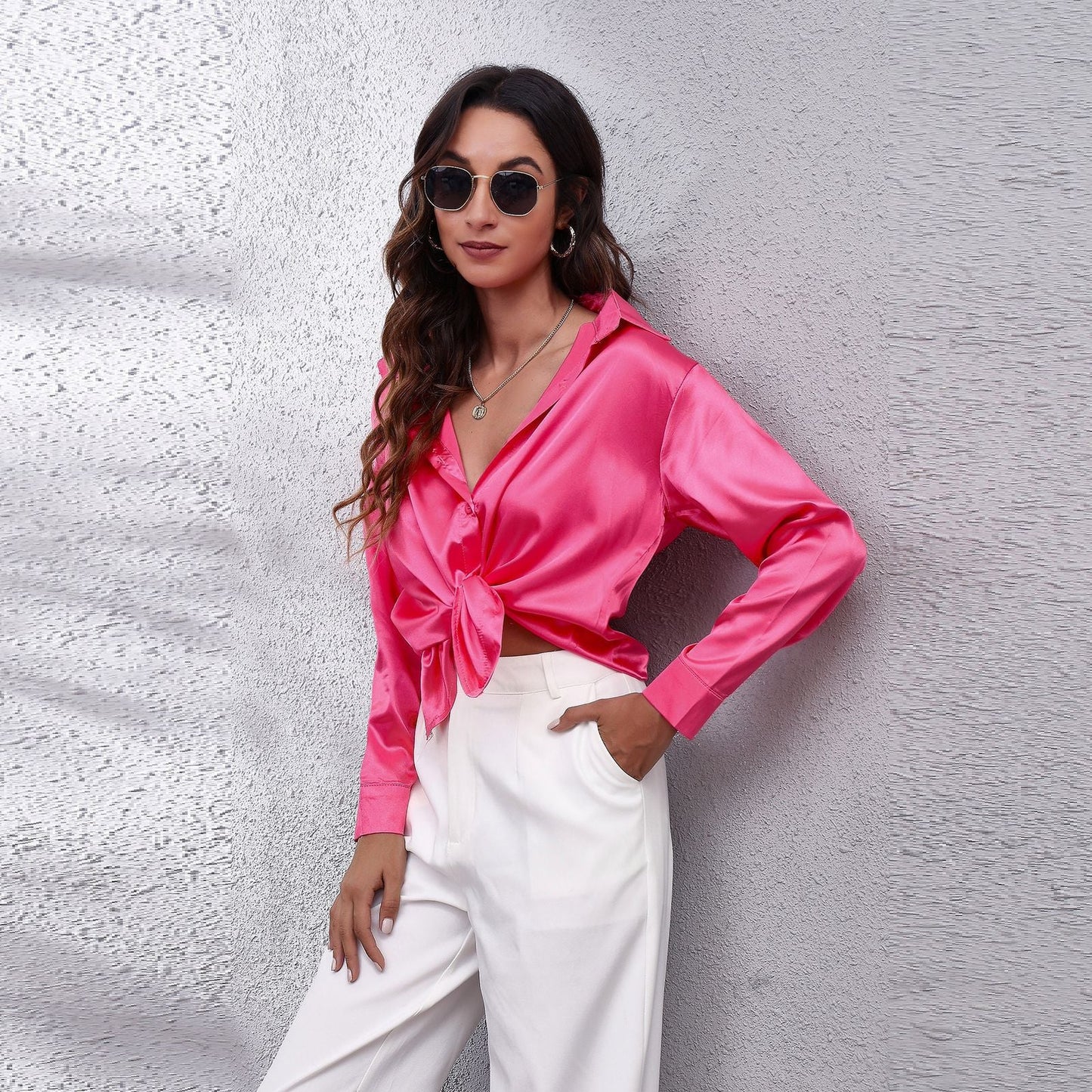 Selin sateng bluse | Damebluse – sateng, elegant og tidløs