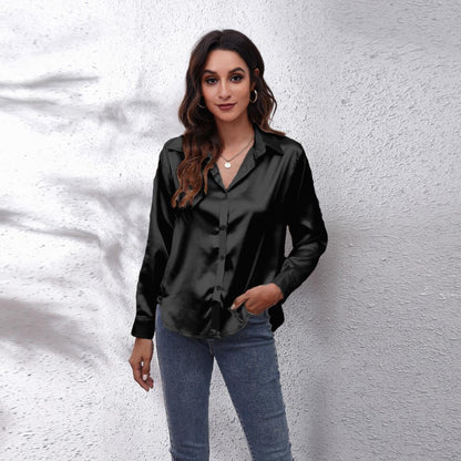 Selin sateng bluse | Damebluse – sateng, elegant og tidløs
