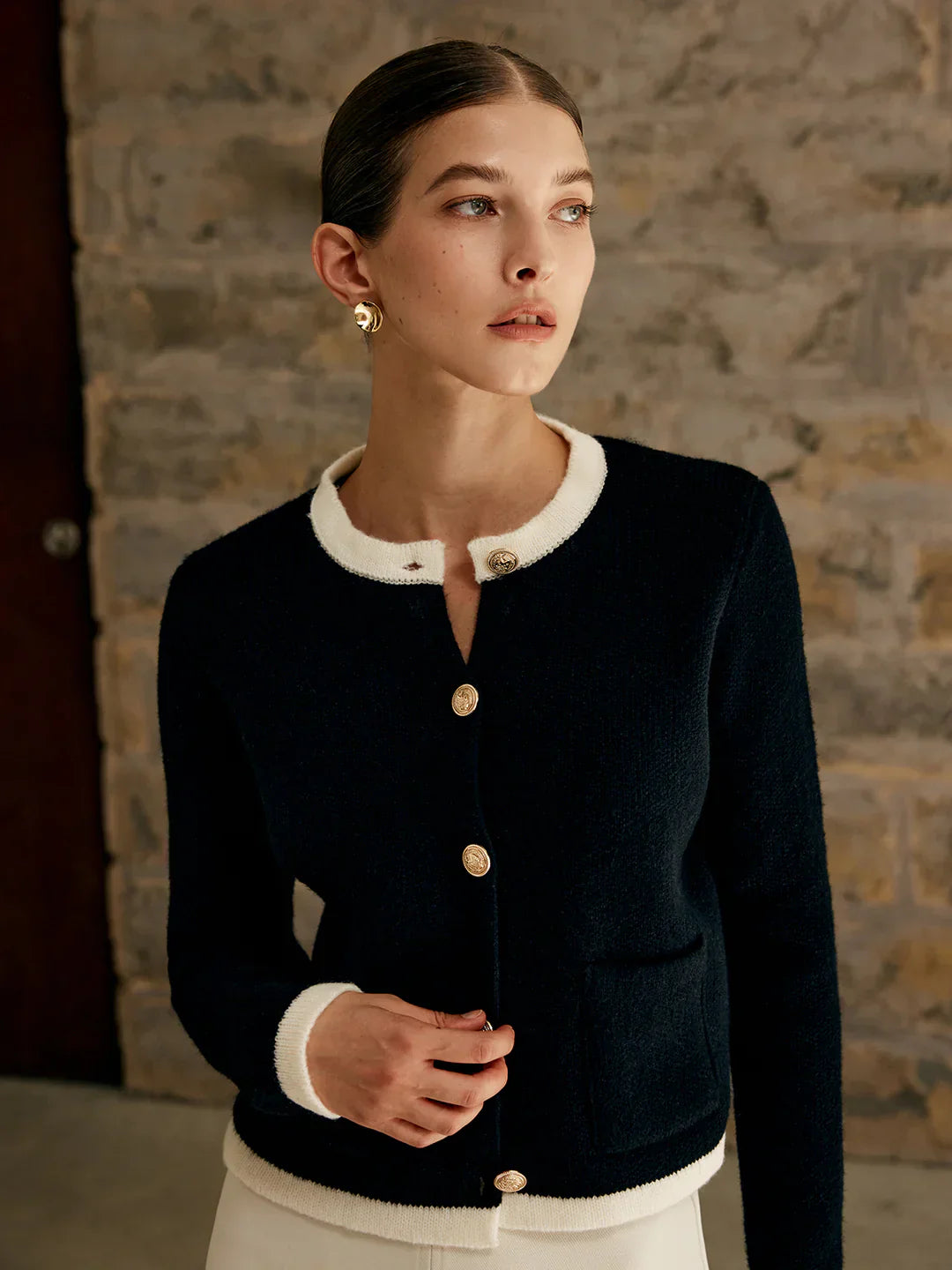 Norelle Knit Cardigan – damski kardigan z miękkiej dzianiny o eleganckim kroju