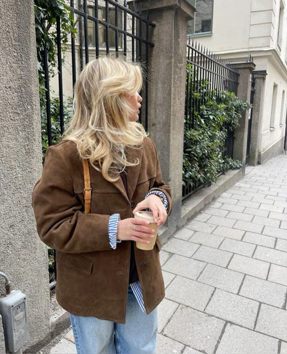 Suede Vogue Blazer™ – Luxury Suede Blazer Women | Becker's Amsterdam
