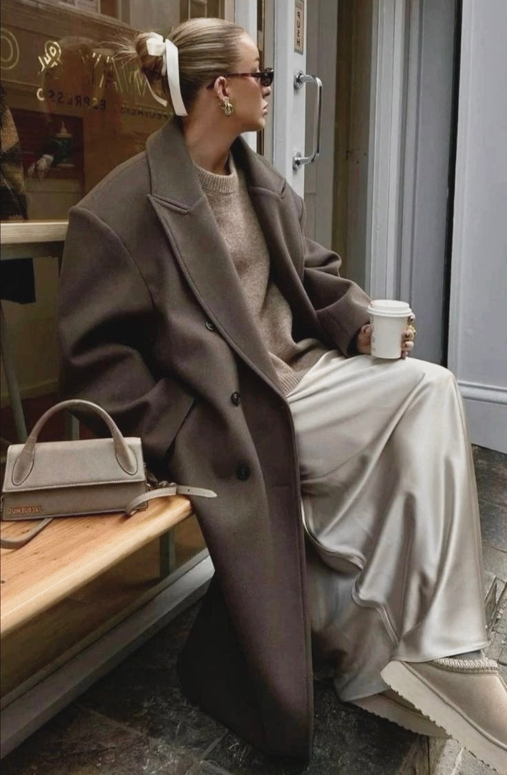 Valentina Oversized Coat™ – Luxury Double-Breasted Coat with Oversized Cut | Becker's Amsterdam