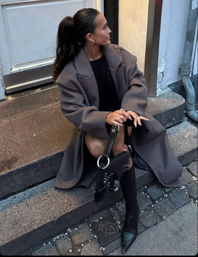 Valentina Oversized Coat™ – Luxury Double-Breasted Coat with Oversized Cut | Becker's Amsterdam
