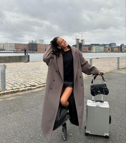 Valentina Oversized Coat™ – Luxury Double-Breasted Coat with Oversized Cut | Becker's Amsterdam