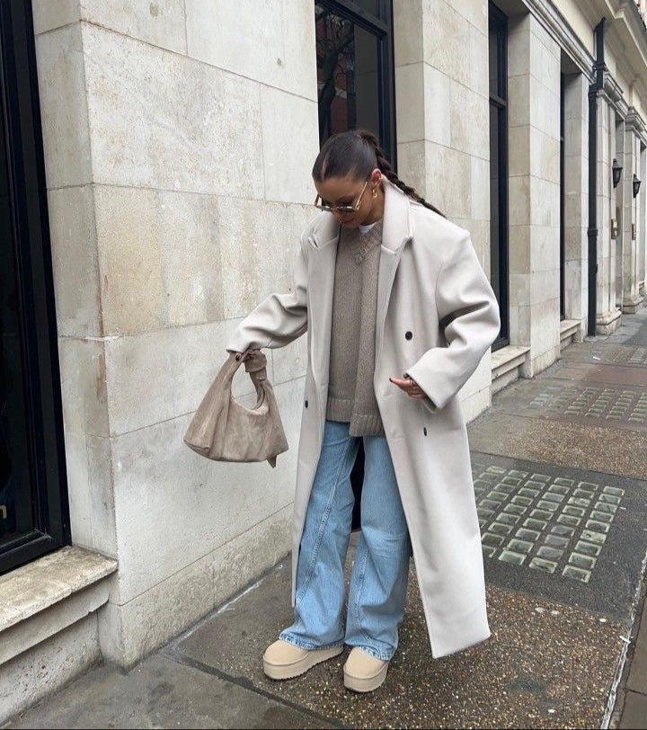 Valentina Oversized Coat™ – Luxury Double-Breasted Coat with Oversized Cut | Becker's Amsterdam