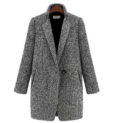 Simona Urban Mantel – Eleganter langer Damenmantel mit modernem Schnitt