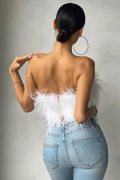 Featherlight Muse Top™ – Luxury Feather Top Women | Becker's Amsterdam