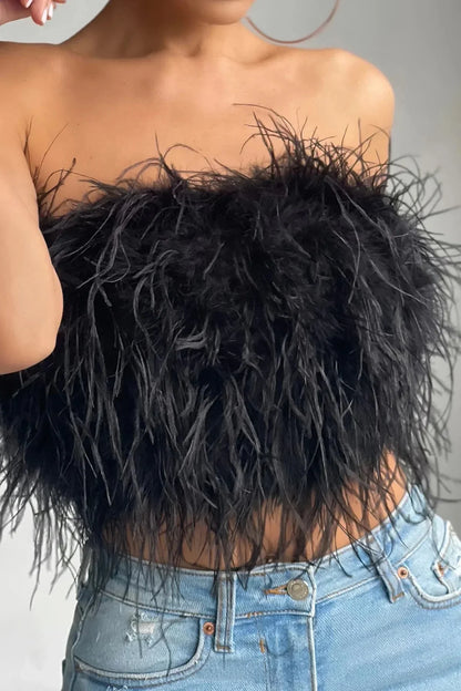 Featherlight Muse Top™ – Luxury Feather Top Women | Becker's Amsterdam