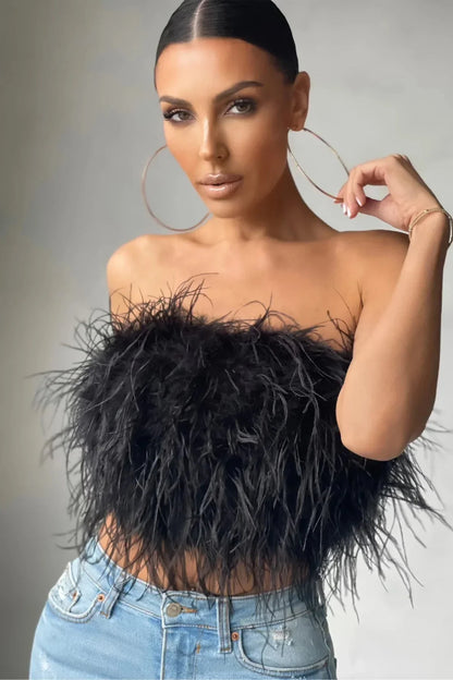 Featherlight Muse Top™ – Luxury Feather Top Women | Becker's Amsterdam