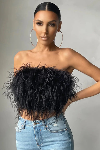Featherlight Muse Top™ – Luxury Feather Top Women | Becker's Amsterdam
