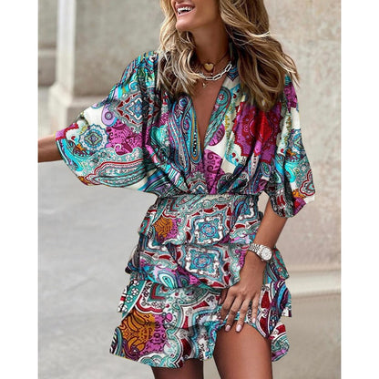 Yara Rainbow Dream Dress™ – Trendy Multicolor Summer Dress | Becker's Amsterdam