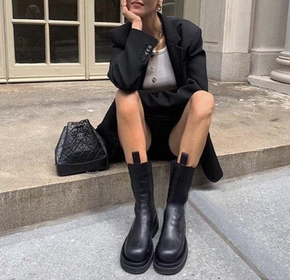 Luxe leren ankle boots dames – Camden Luxe Boots