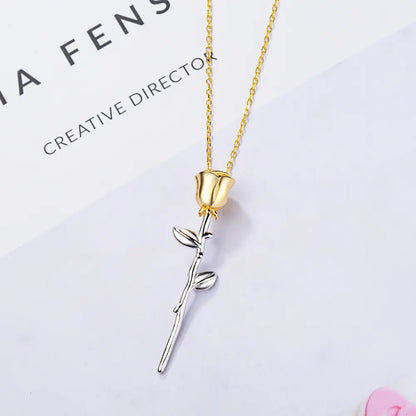 Becker's Amsterdam ™ - Silver colored and good -colored necklace with flower pendant