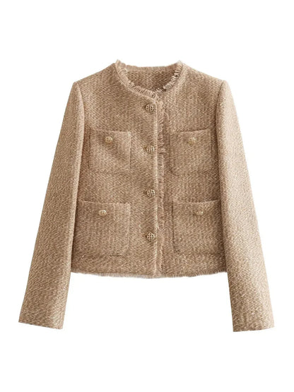 Cardigan Beige Lindy – Élégance Intemporelle & Coupe Ajustée | Becker's Amsterdam