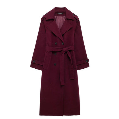Burgundy Belle Coat™ – Luxury Women's Bordeaux Coat | Becker's Amsterdam