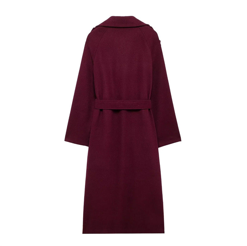 Burgundy Belle Coat™ – Luxury Women's Bordeaux Coat | Becker's Amsterdam