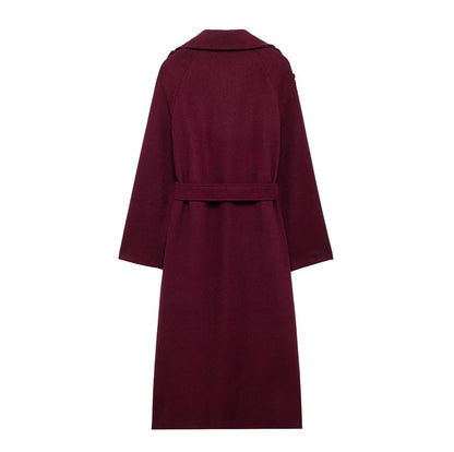 Burgundy Belle Coat™ – Luxury Women's Bordeaux Coat | Becker's Amsterdam