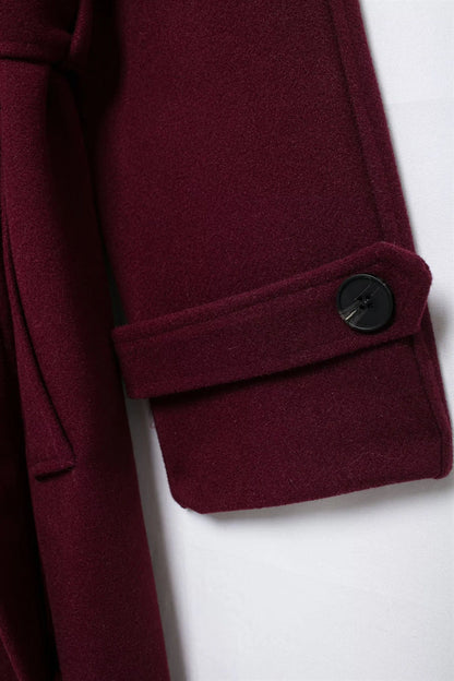 Burgundy Belle Coat™ – Luxury Women's Bordeaux Coat | Becker's Amsterdam