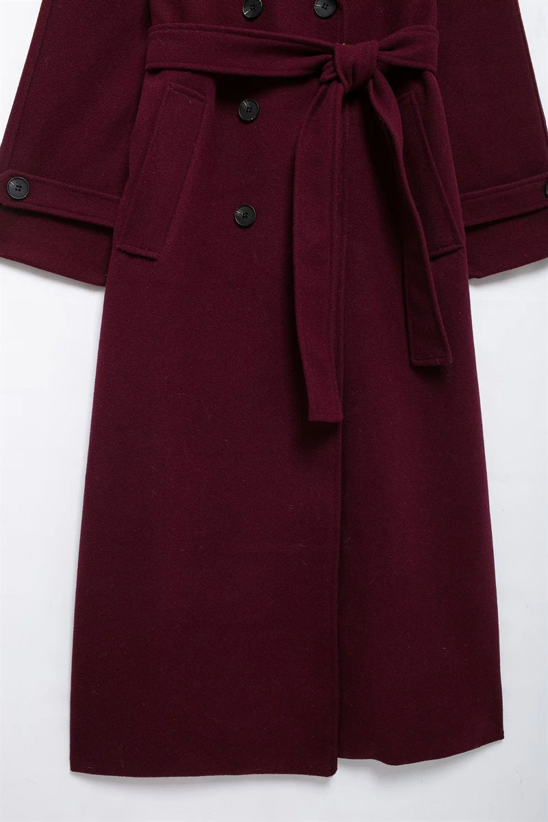 Burgundy Belle Coat™ – Luxury Women's Bordeaux Coat | Becker's Amsterdam