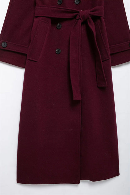Burgundy Belle Coat™ – Luxury Women's Bordeaux Coat | Becker's Amsterdam