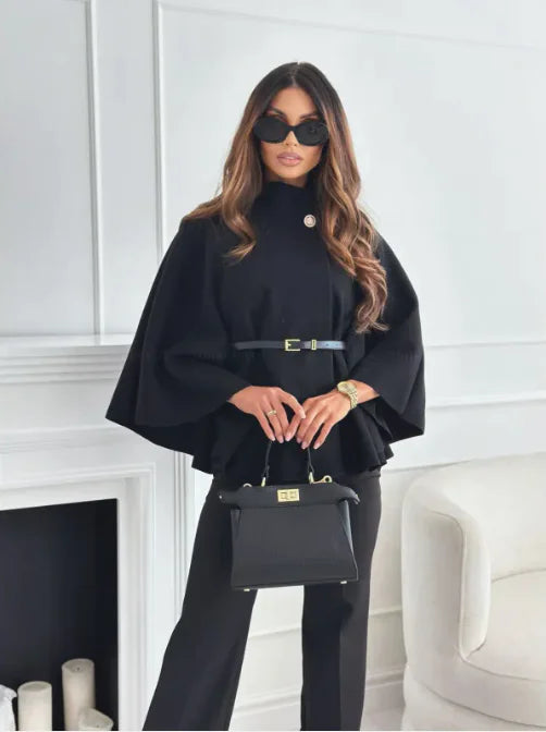 Mirabel™ Woolen Wrap Coat – Luxury Wool Coat for Women | Becker's Amsterdam