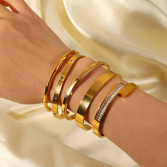 Beckers Amsterdam™ - Ohrid Guld Färgad Armband Av Rostfritt Stål
