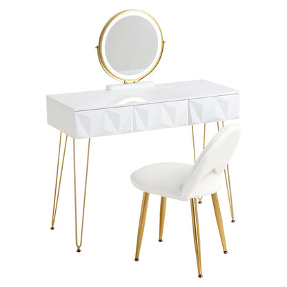 Becker's Amsterdam™ - Make-Up Tafel Driedelige Set Inclusief Tafel, Stoel & Spiegel