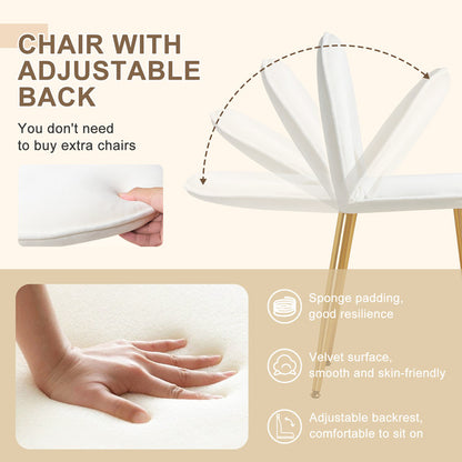 Becker's Amsterdam™ - Make-Up Tafel Driedelige Set Inclusief Tafel, Stoel & Spiegel