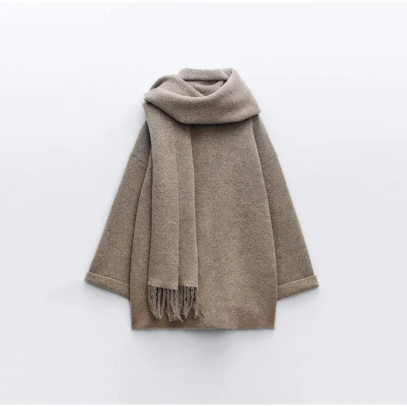 Seraphina Woolen Wrap™ – Luxurious Wool Coat with Scarf | Becker's Amsterdam