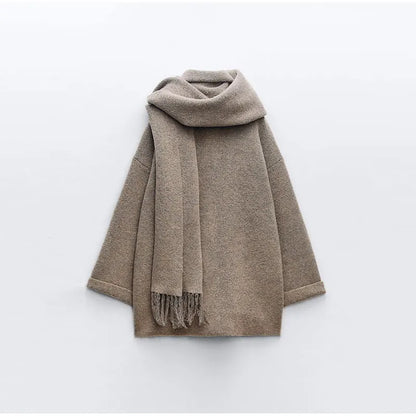Seraphina Woolen Wrap™ – Luxurious Wool Coat with Scarf | Becker's Amsterdam