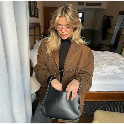 Islington-Jacke – Damenjacke in warmem Terrakottabraun | Retro- und modischer Stil