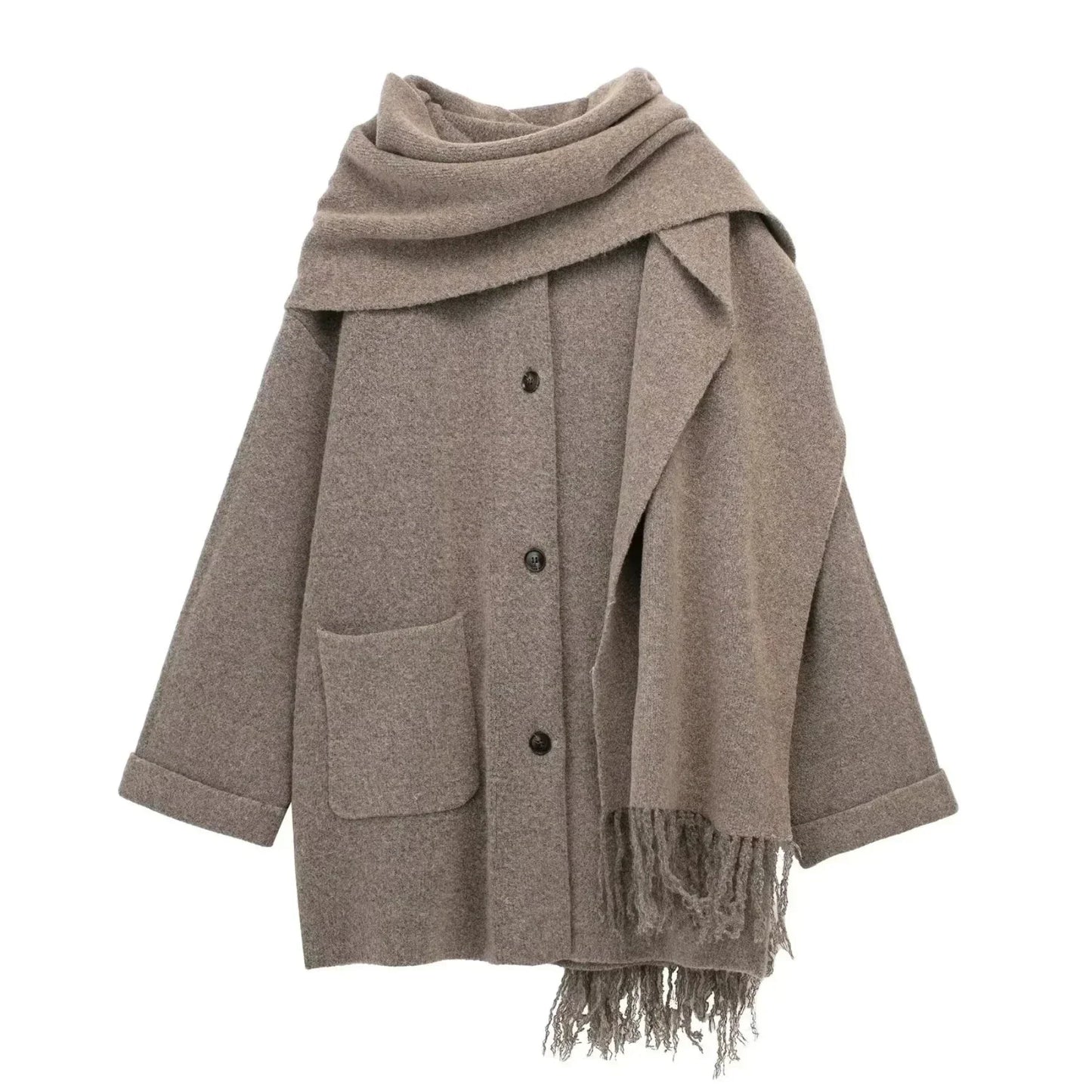 Seraphina Woolen Wrap™ – Luxurious Wool Coat with Scarf | Becker's Amsterdam