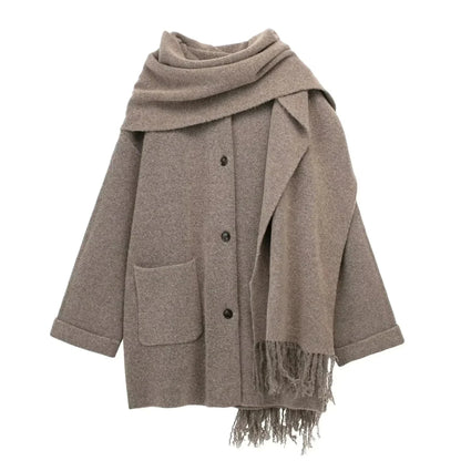 Seraphina Woolen Wrap™ – Luxurious Wool Coat with Scarf | Becker's Amsterdam